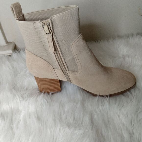 New Violet & Red loaded knit cuff bootie tan 7.5 - Picture 3 of 5